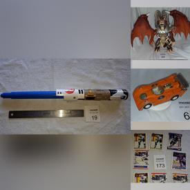 MaxSold Auction: This online auction features toys, CDs, Star Wars collectibles, WWF collectibles, TMNT collectibles, vintage die-cast vehicles, children’s books/records, pet products, Legos, sports & non-sports trading cards and much more!